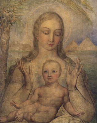 Gesù e Maria, un dipinto di William Blake