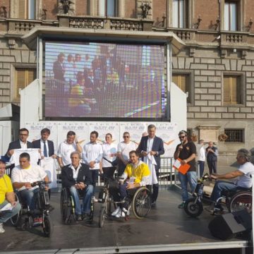 Presentazione dell'evento con il sindaco Allevi e la sua giunta